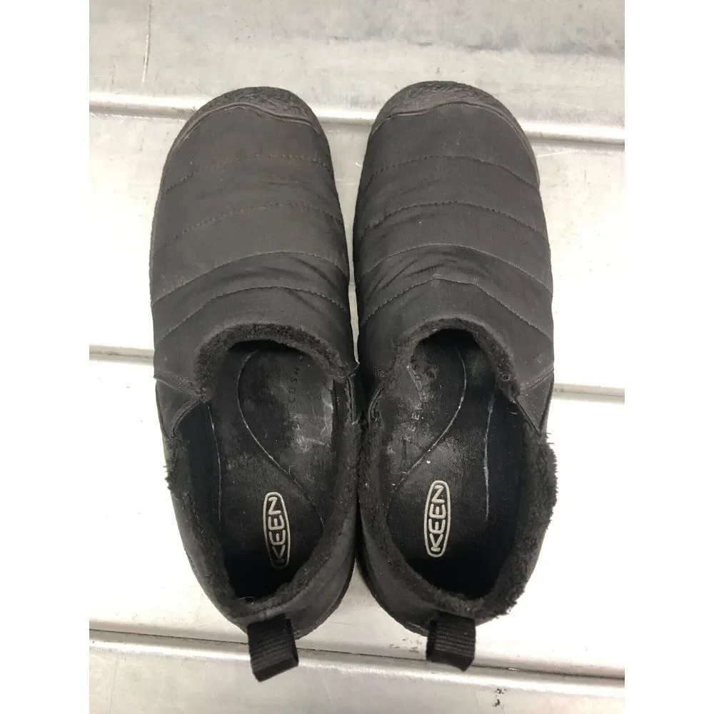 Keen Howser Slide Shoes Mens US 8.5 UK 7.5 Black Slip On Comfort Flat‎ Casual